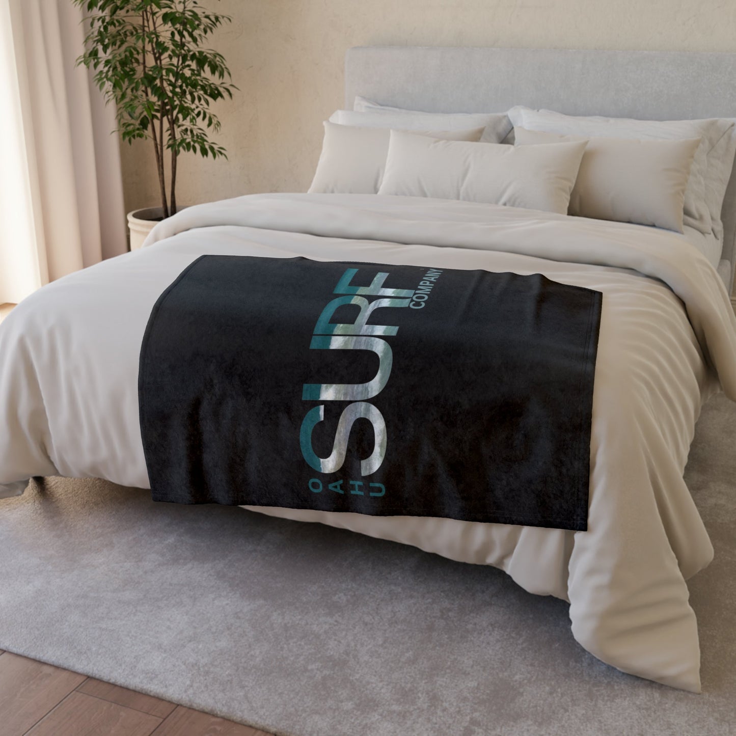 O'ahu Surf Company Hawaii Surfer Throw Blanket - O'ahu Surf Company