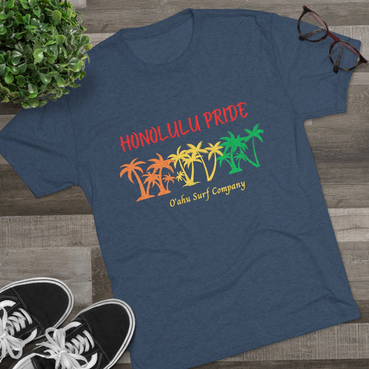 O'ahu Surf Company Honolulu Pride Palms T-shirt - O'ahu Surf Company