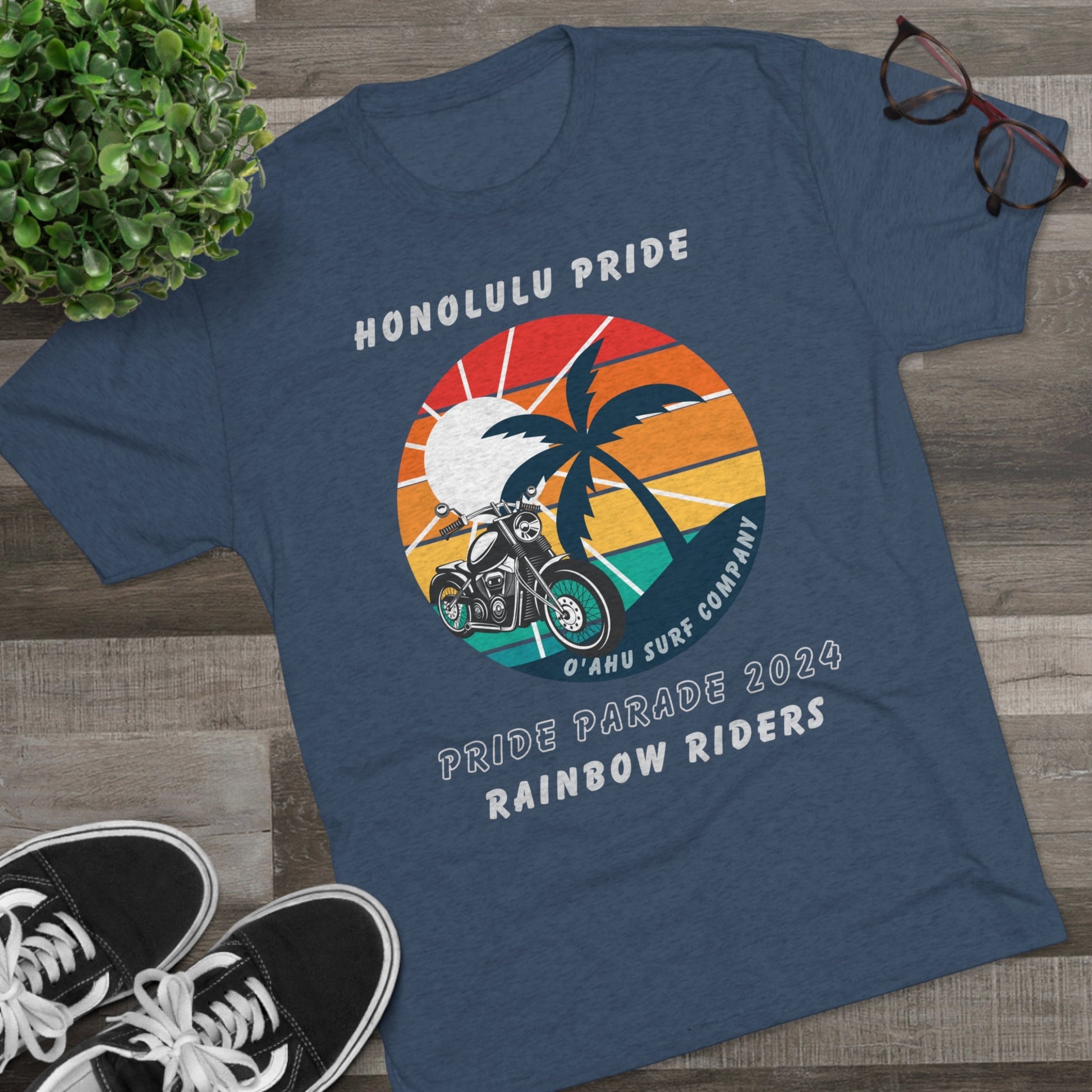 Oahu Surf Company Honolulu Pride Rainbow Riders T-shirt - O'ahu Surf Company