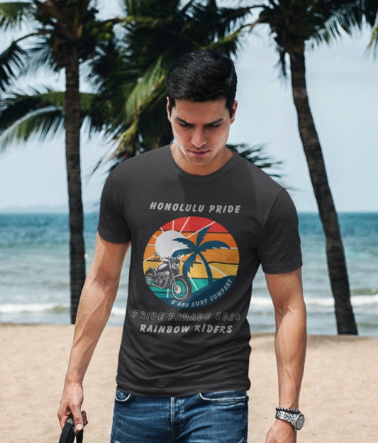 Oahu Surf Company Honolulu Pride Rainbow Riders T-shirt - O'ahu Surf Company