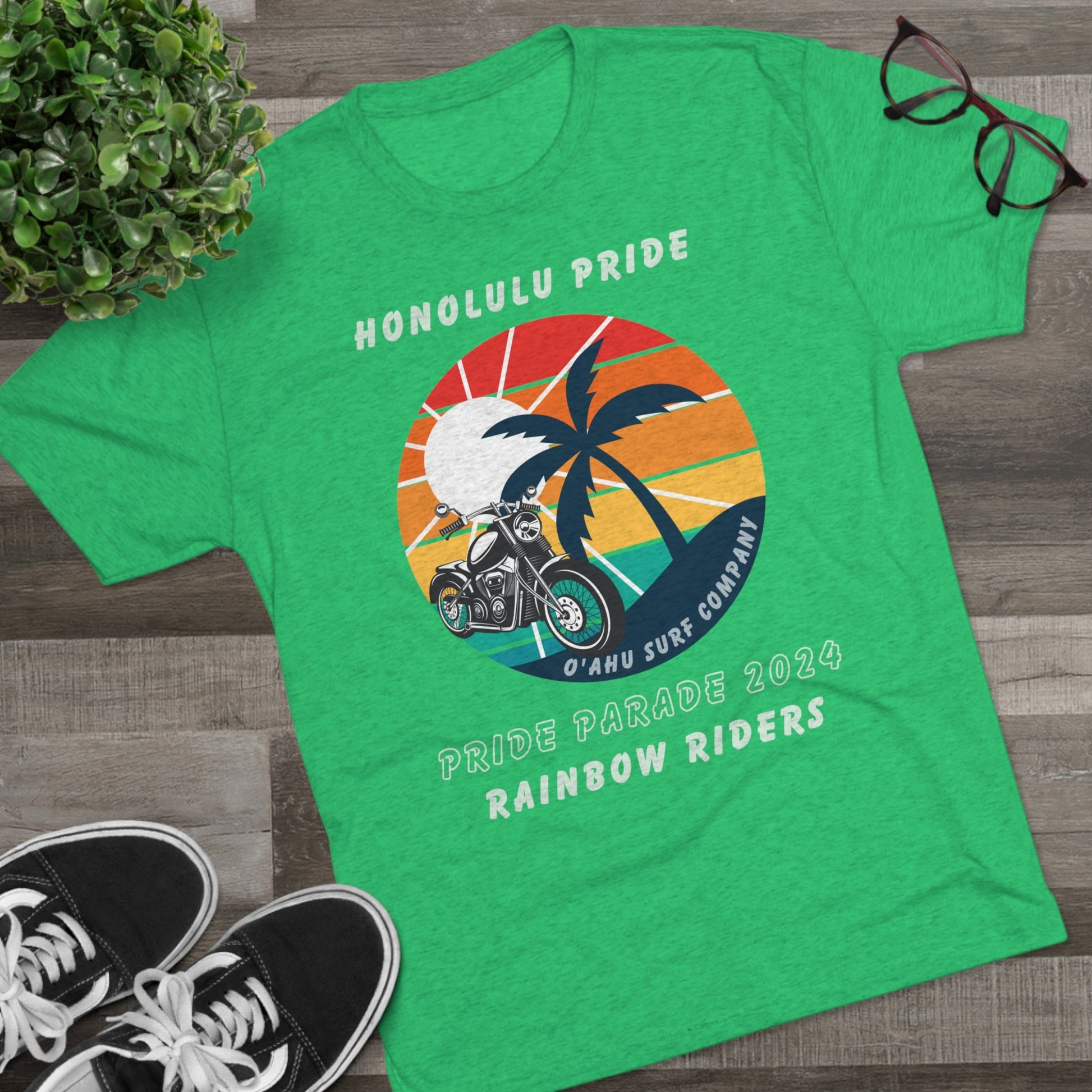 Oahu Surf Company Honolulu Pride Rainbow Riders T-shirt - O'ahu Surf Company