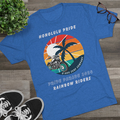 Oahu Surf Company Honolulu Pride Rainbow Riders T-shirt - O'ahu Surf Company