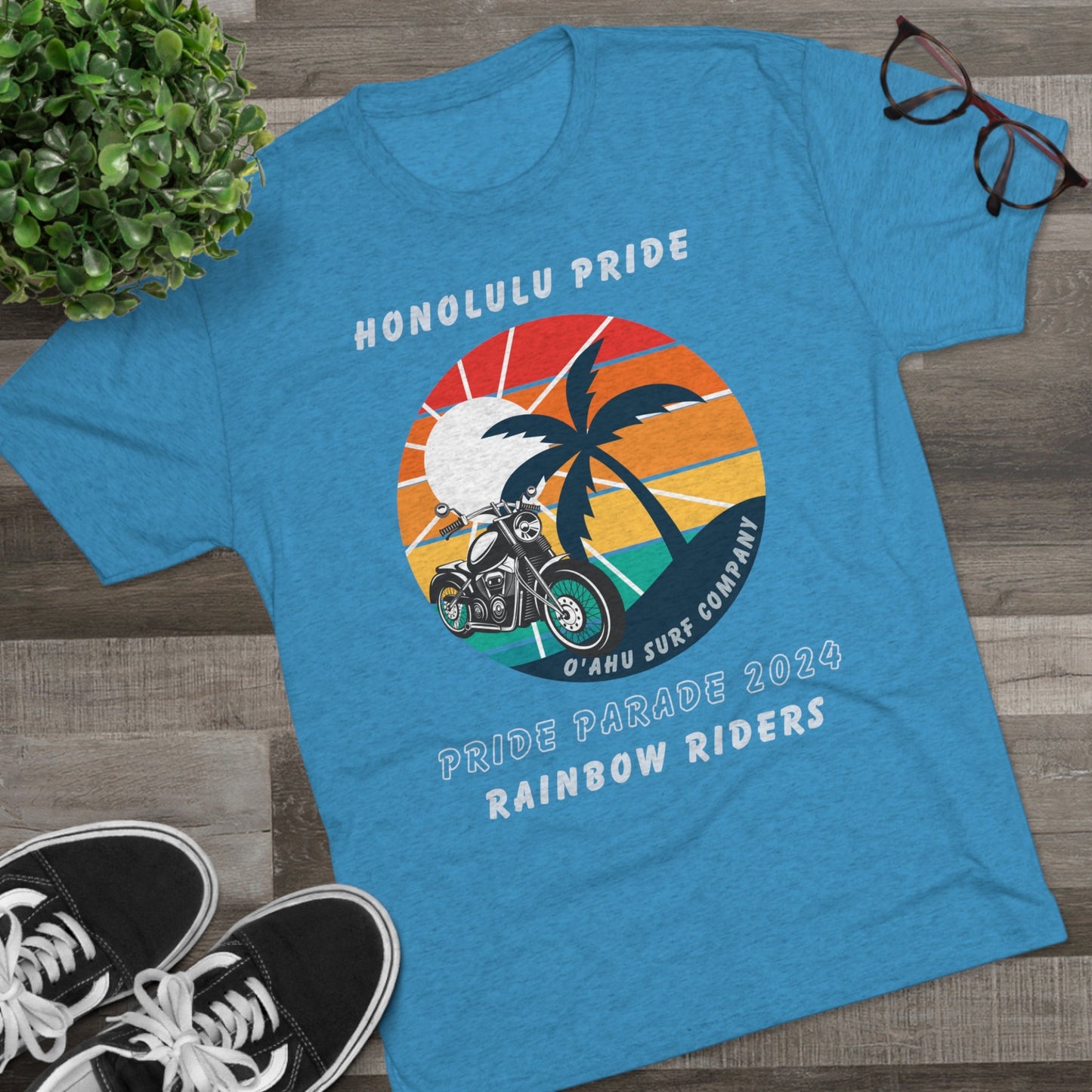 Oahu Surf Company Honolulu Pride Rainbow Riders T-shirt - O'ahu Surf Company