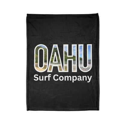 O'ahu Surf Company Island Image Throw Blanket. These Oahu Hawaii surf themed blankets are irresistibly cozy and soft.