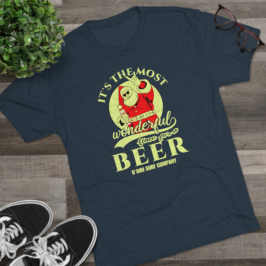 O'ahu Surf Company It's the Most Wonderful Time for a Beer T-shirt - O'ahu Surf Company