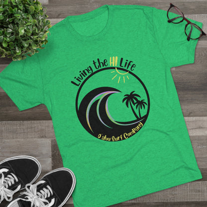 O'ahu Surf Company Living the HI Life Palms T-shirt - O'ahu Surf Company