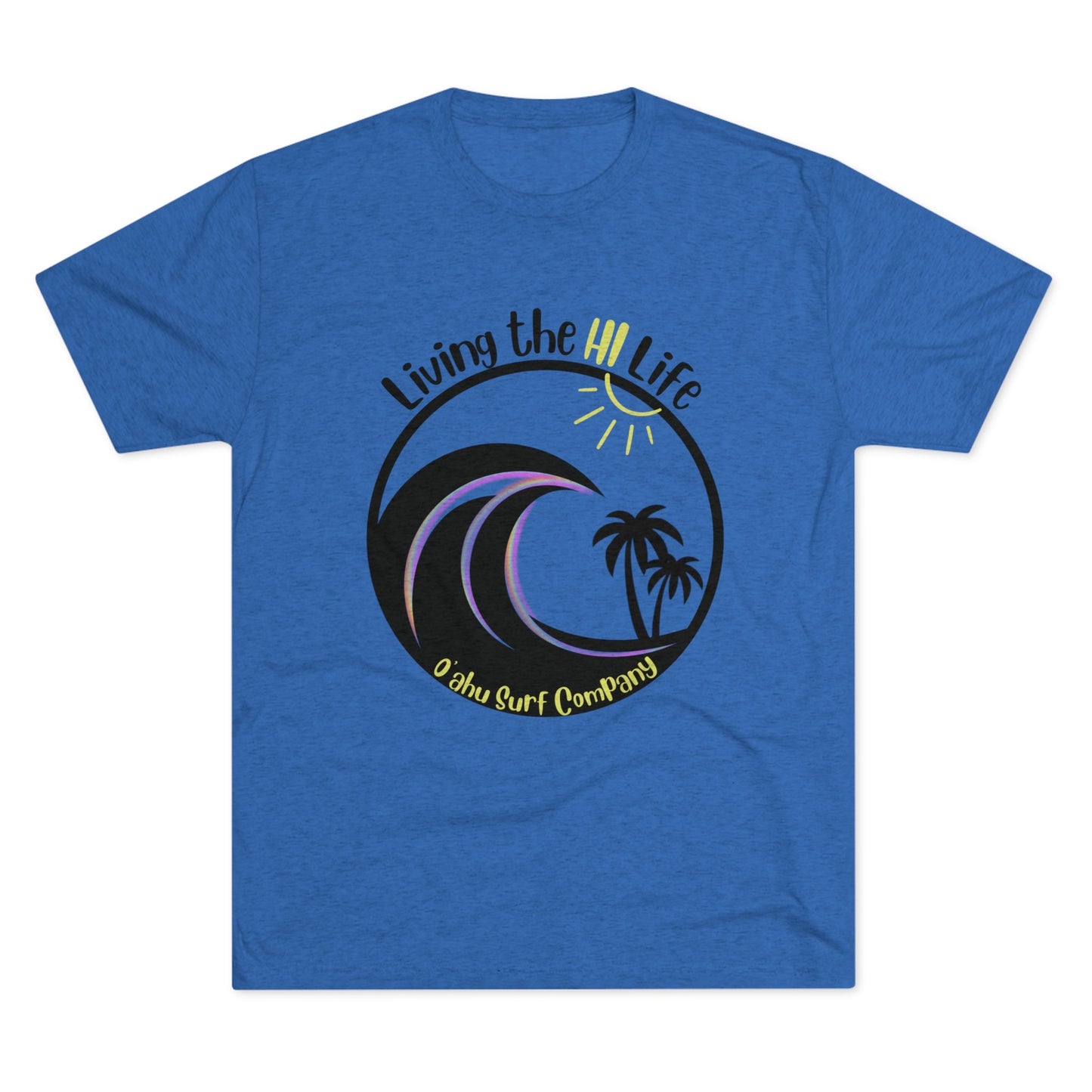 O'ahu Surf Company Living the HI Life Palms T-shirt - O'ahu Surf Company