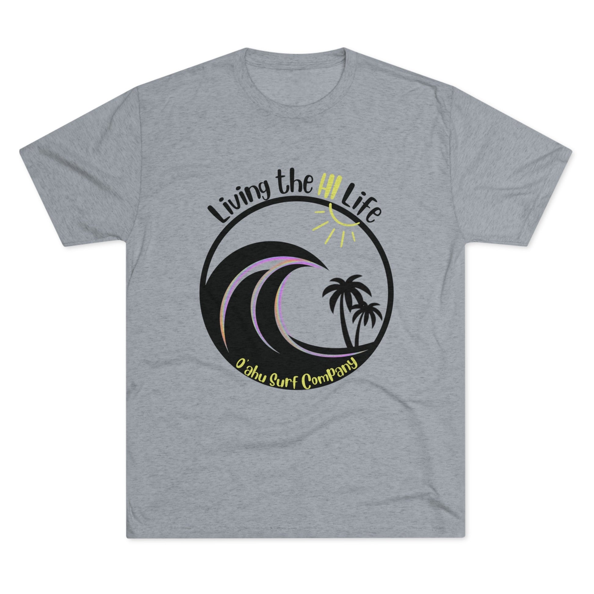 O'ahu Surf Company Living the HI Life Palms T-shirt - O'ahu Surf Company