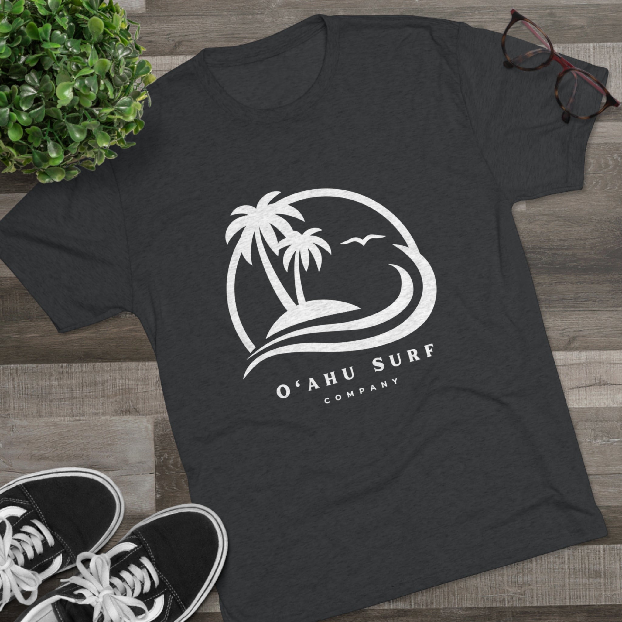 Honolulu Oahu Hawaii Classic Logo Tri Blend T Shirt