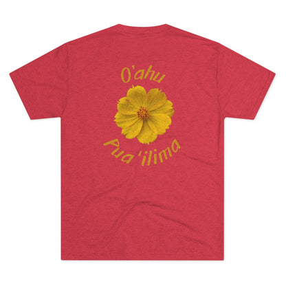 O'ahu Surf Company Oahu Pua 'ilima Flower T-shirt - O'ahu Surf Company