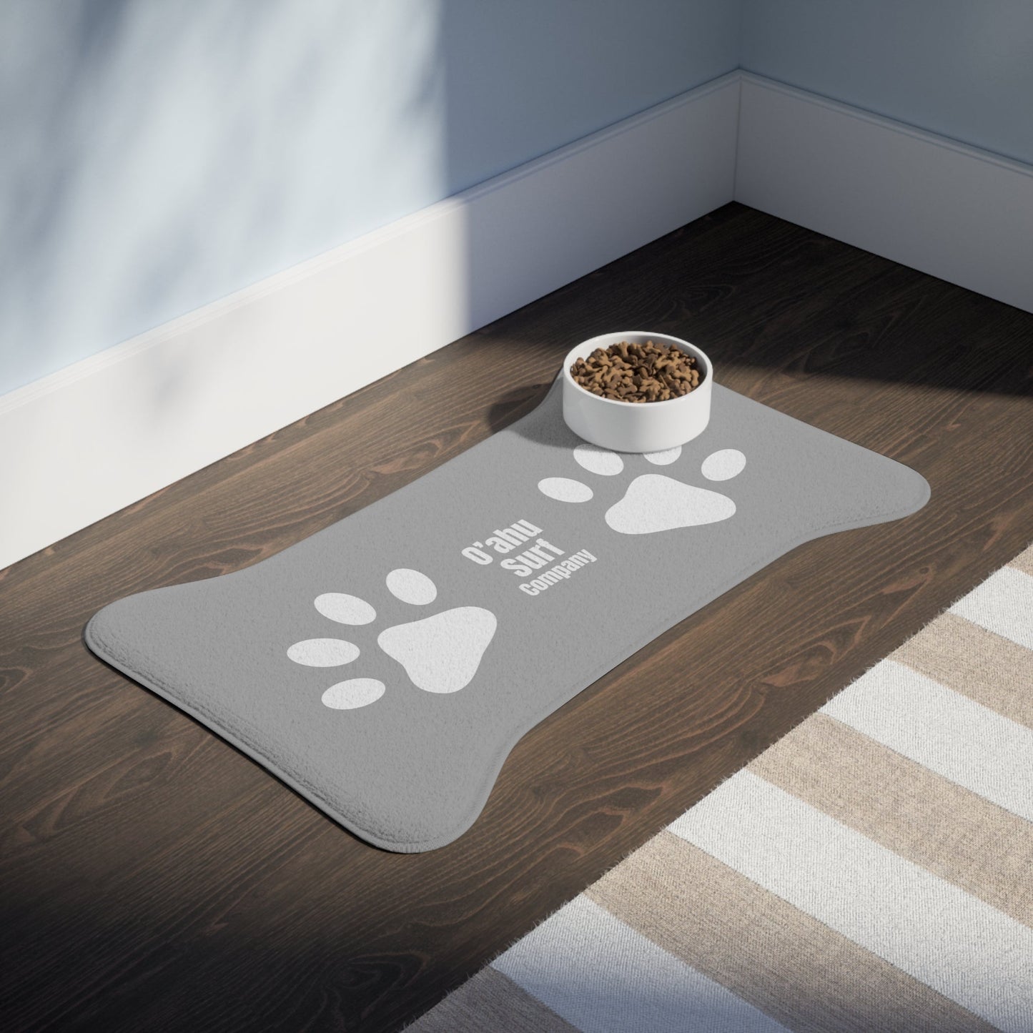 O'ahu Surf Company Paw Print Pet Food Mat - O'ahu Surf Company