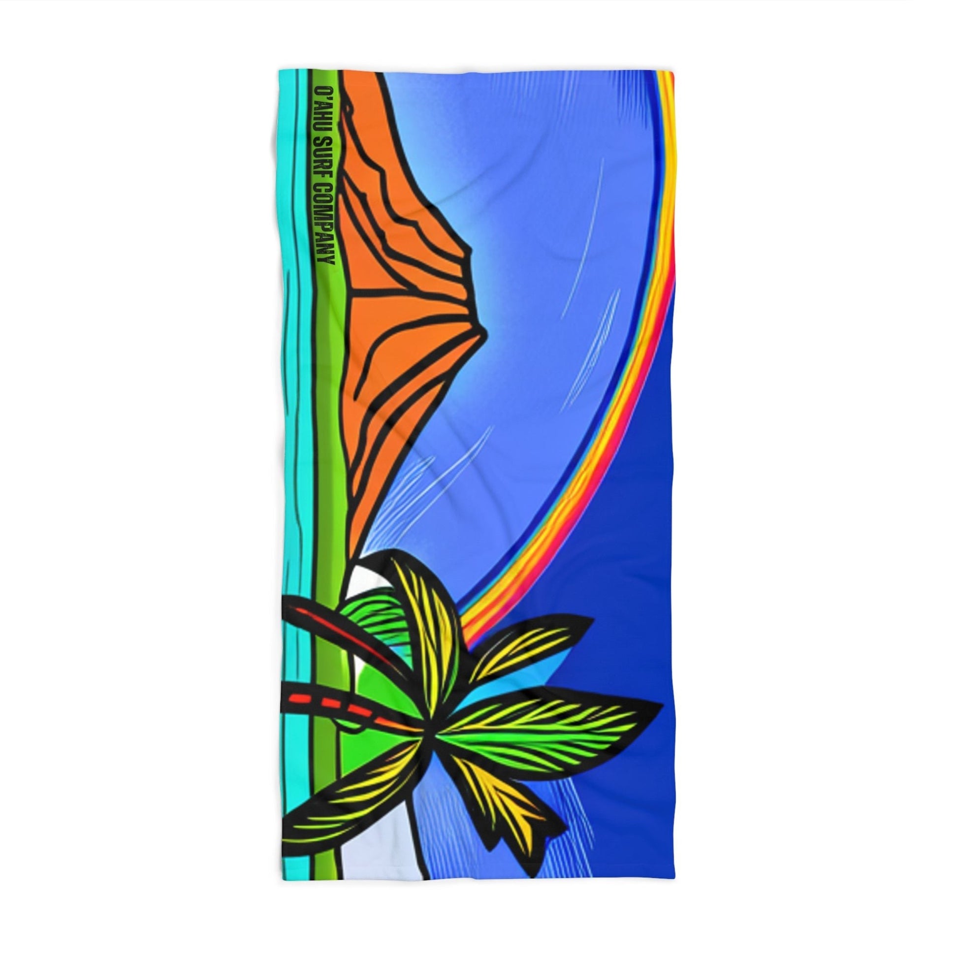 O'ahu Surf Company Rainbow Crater Beach Towel - O'ahu Surf Company