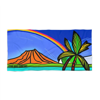 O'ahu Surf Company Rainbow Crater Beach Towel - O'ahu Surf Company