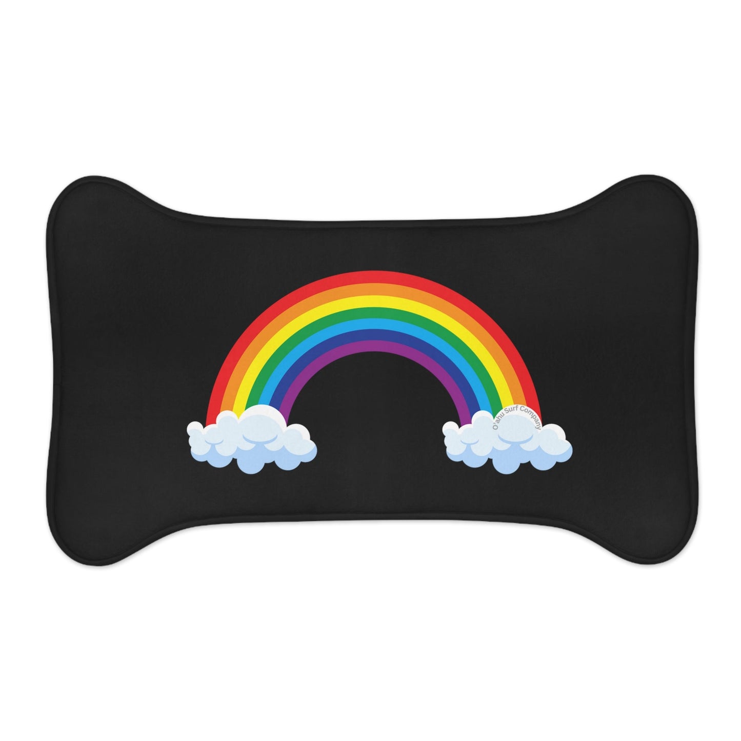 O'ahu Surf Company Rainbow Pride Pet Food Mat - O'ahu Surf Company