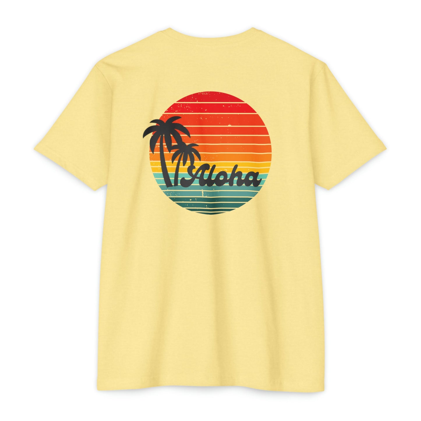 O'ahu Surf Company Retro Aloha T-shirt - O'ahu Surf Company - CVC Banana Cream - Men's Clothing - Hawaii Vintage T-shirt