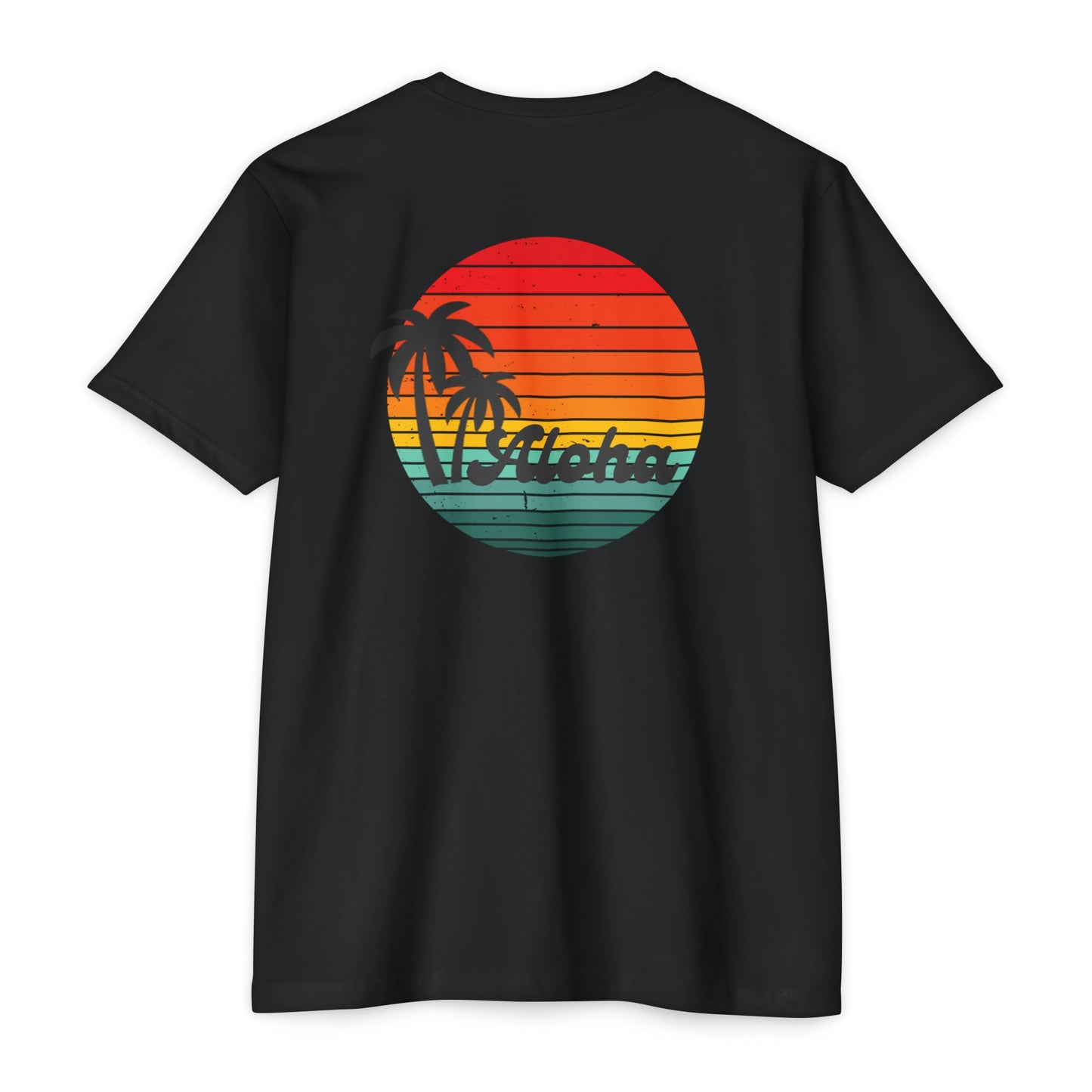 O'ahu Surf Company Retro Aloha T-shirt - O'ahu Surf Company - CVC Black - Men's Clothing - Hawaii Vintage T-shirt