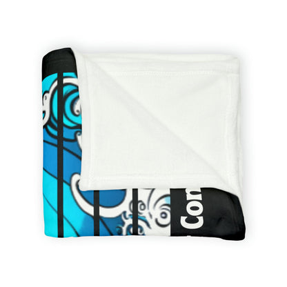 O'ahu Surf Company Shredding Waves Throw Blanket - Hawaii Blanket - Super Soft Throw Blanket - Surf Theme Blanket