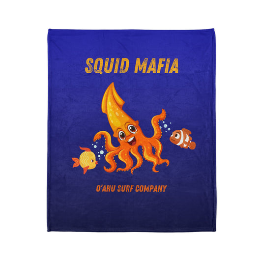 O'ahu Surf Company Squid Mafia Tropical Throw Blanket - O'ahu Surf Company