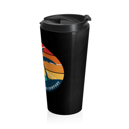 O'ahu Surf Company Stainless Steel Travel Mug - Black - O'ahu Surf Company