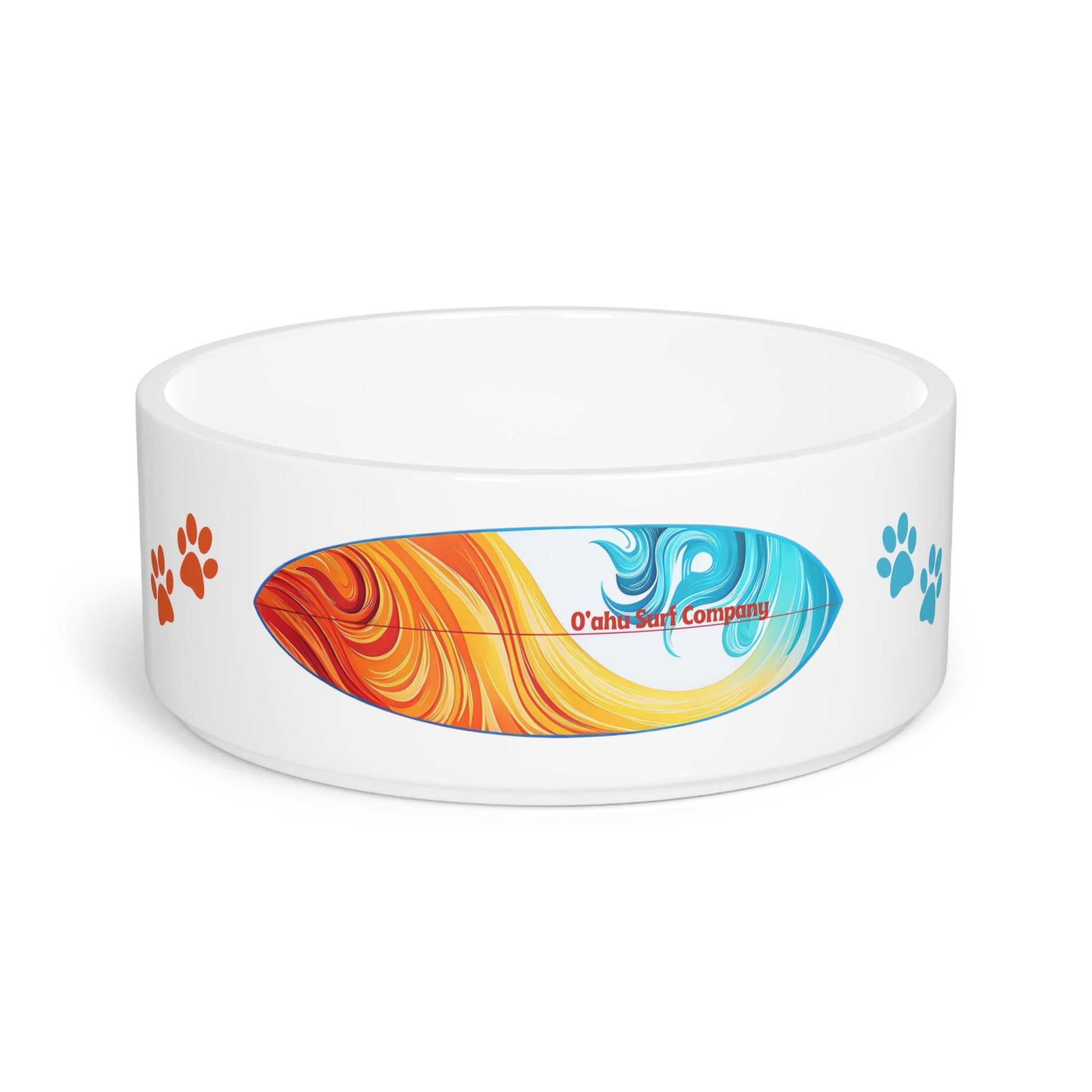 O'ahu Surf Company Surfboard Pet Food Bowl - O'ahu Surf Company