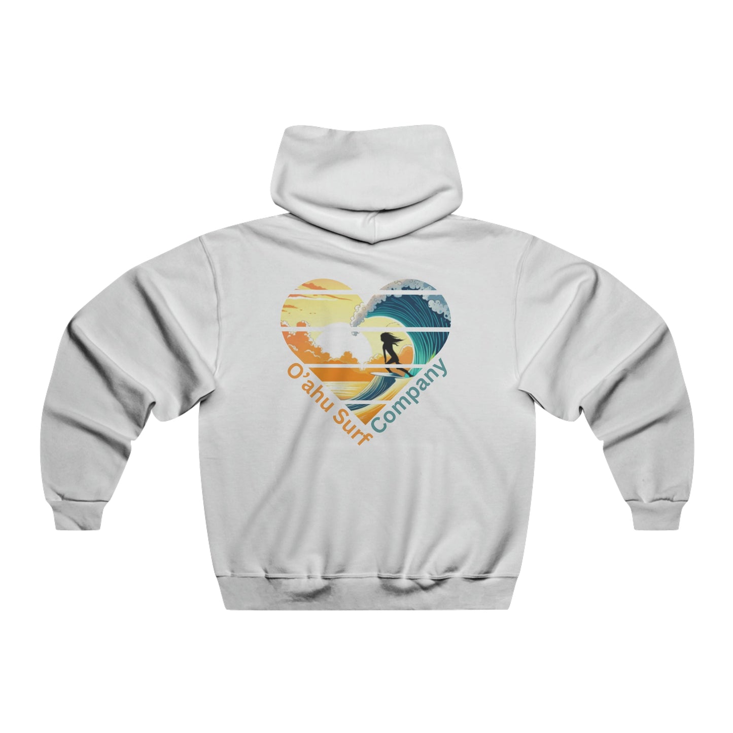 O'ahu Surf Company Surfer Girl Heart Hooded Sweatshirt - O'ahu Surf Company