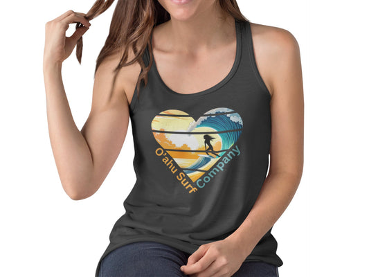 O'ahu Surf Company Surfer Girl Heart Women's Tank - O'ahu Surf Company