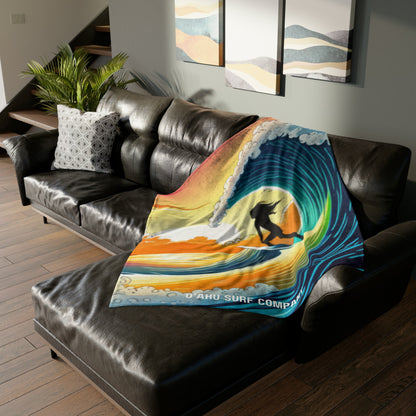 O'ahu Surf Company Surfer Girl Throw Blanket - O'ahu Surf Company