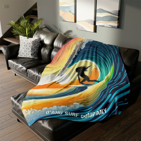 O'ahu Surf Company Surfer Girl Throw Blanket - O'ahu Surf Company