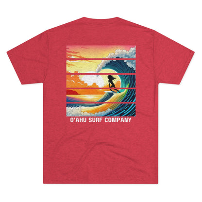 O'ahu Surf Company Surfer Girl Wave Riding T-shirt - O'ahu Surf Company