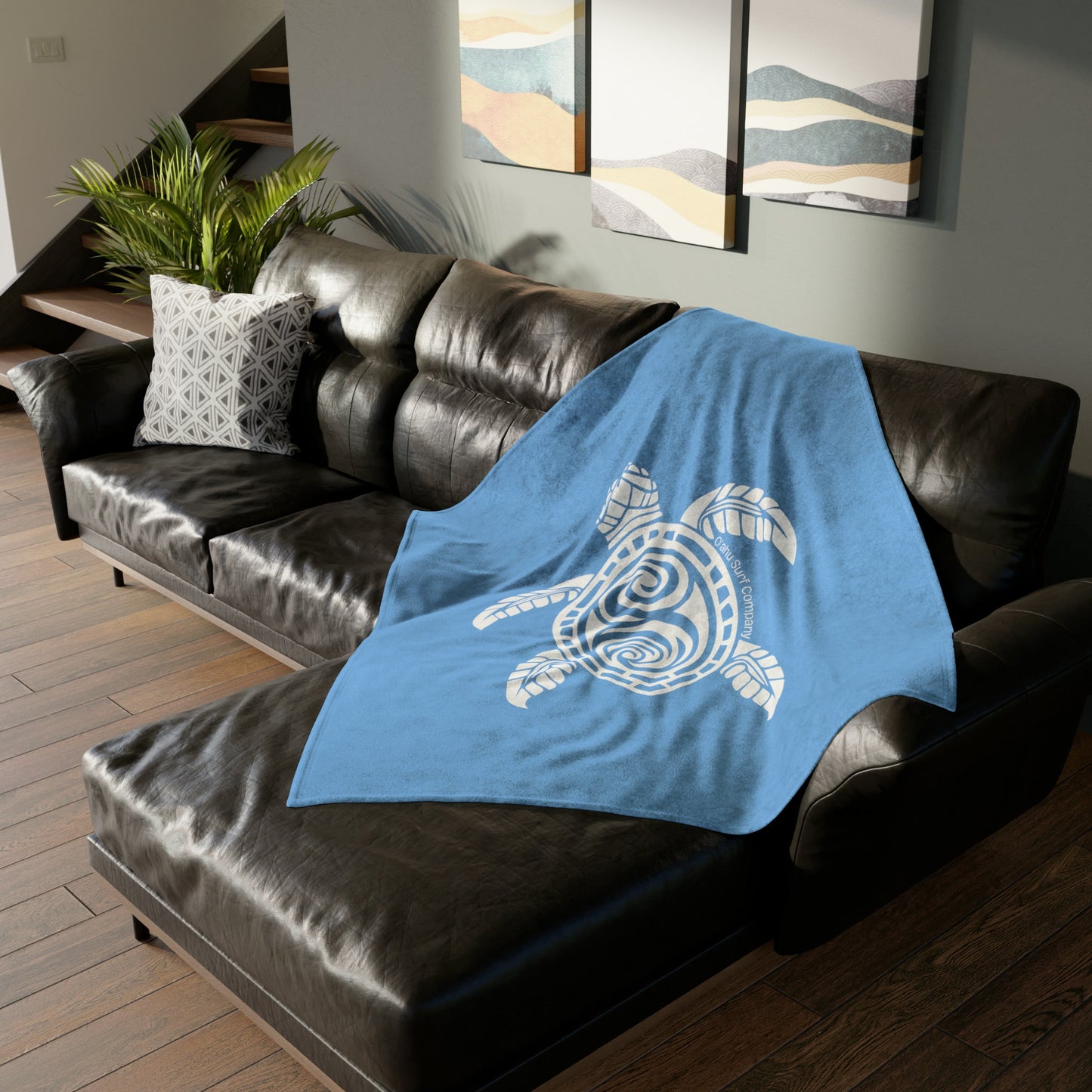 O'ahu Surf Company Turtle Throw Blanket - O'ahu Surf Company