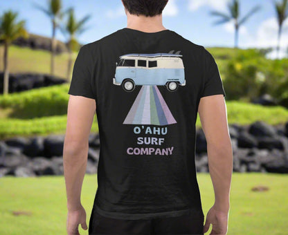 O'ahu Surf Company VW Bus Hawaii Islands T-shirt - Black Heather