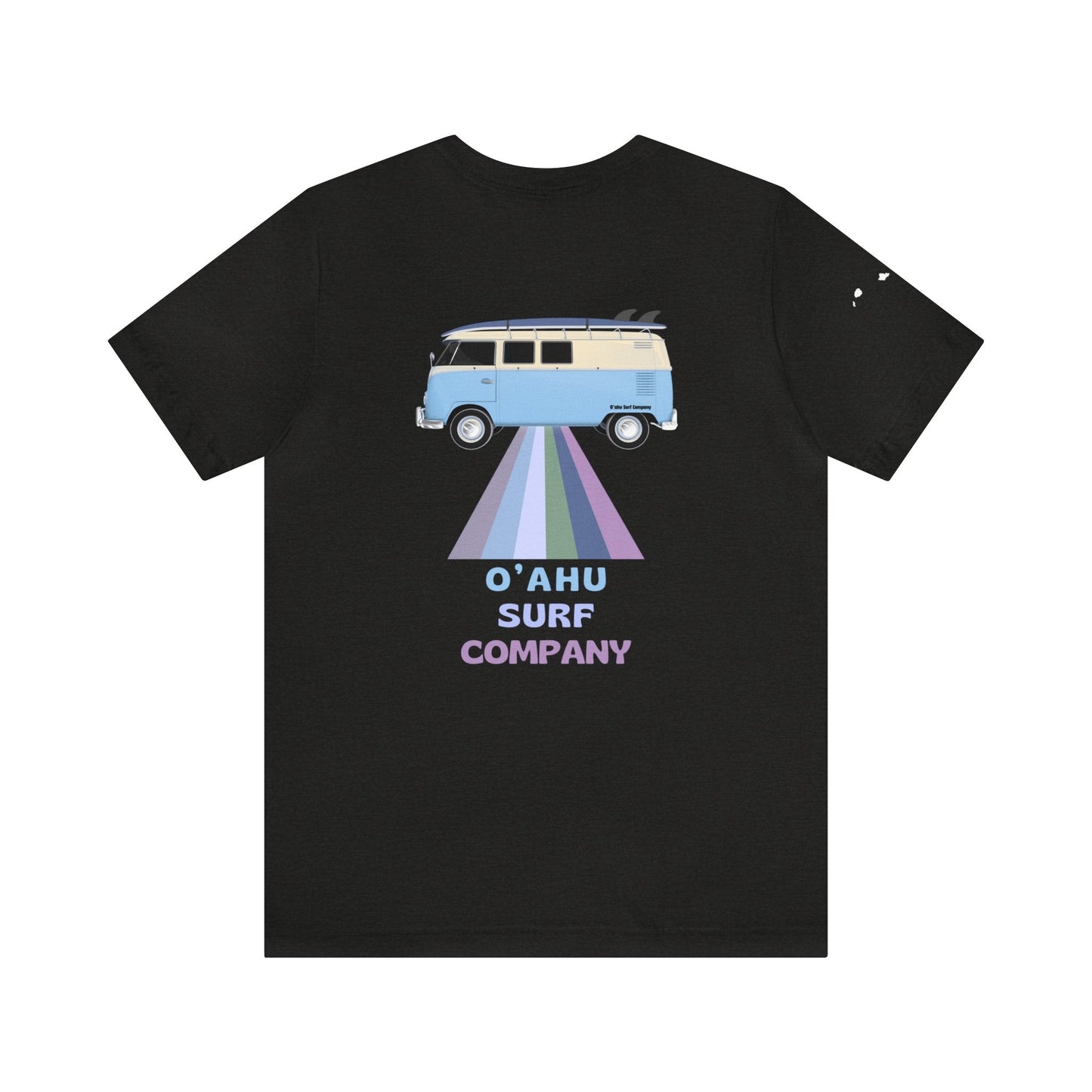 O'ahu Surf Company VW Bus Hawaii Islands T-shirt - Black Heather