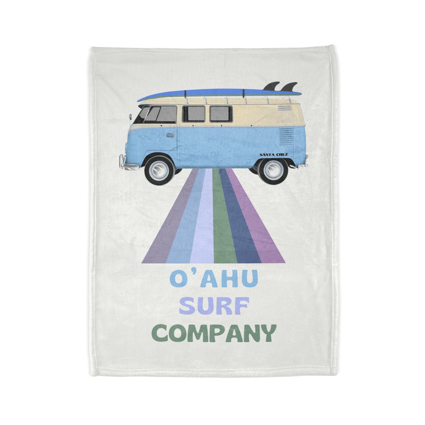 O'ahu Surf Company VW Bus Throw Blanket - O'ahu Surf Company