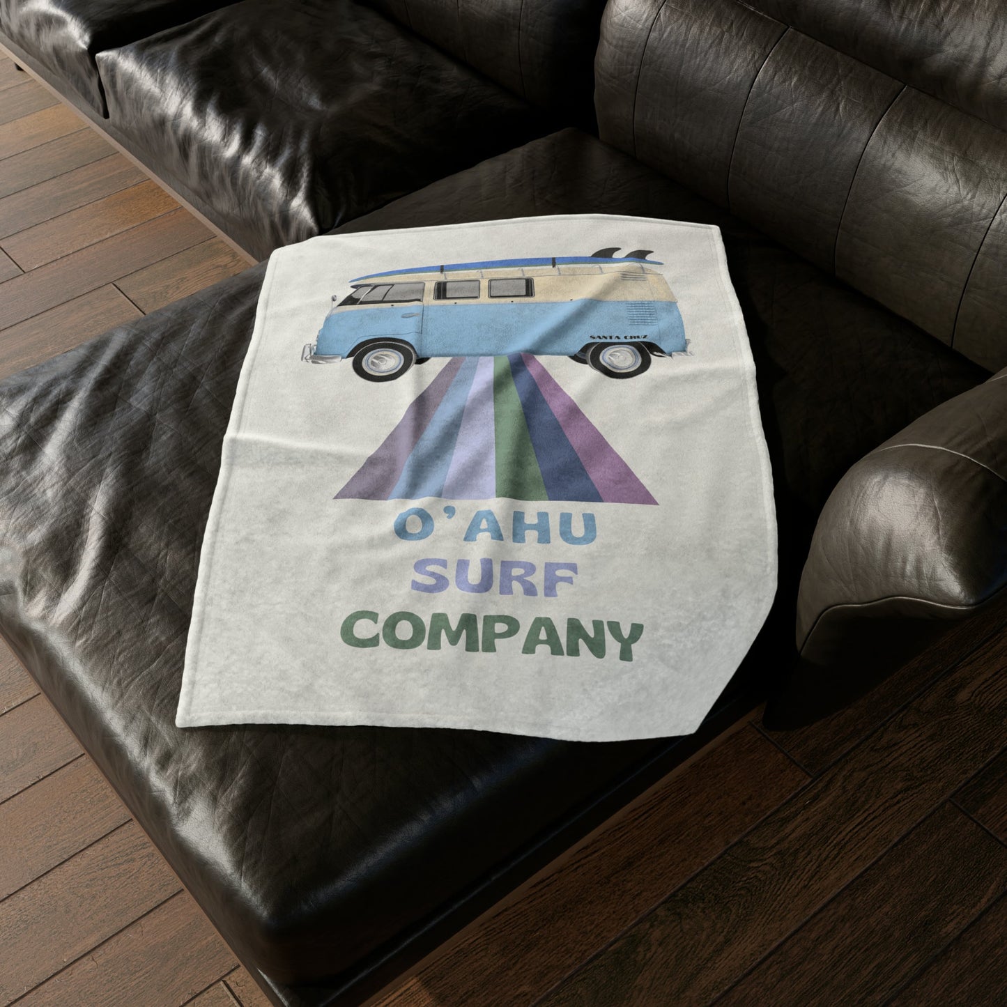 O'ahu Surf Company VW Bus Throw Blanket - O'ahu Surf Company