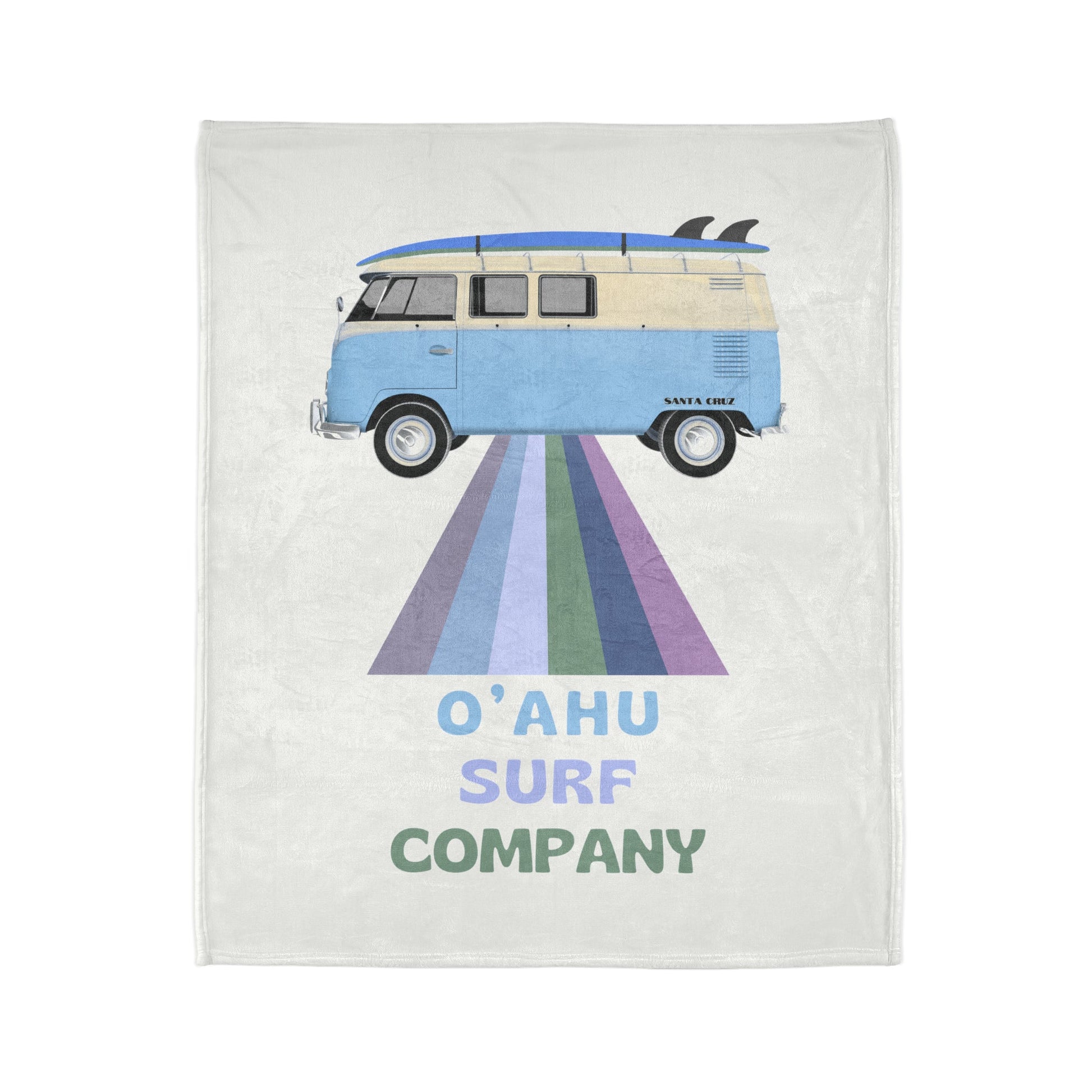 O'ahu Surf Company VW Bus Throw Blanket - O'ahu Surf Company