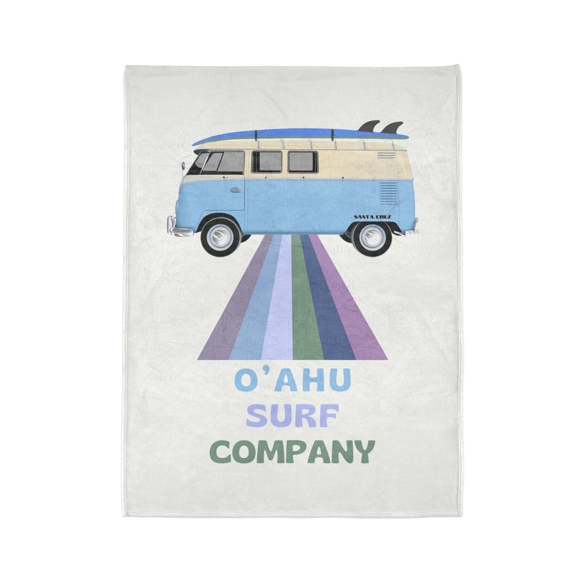 O'ahu Surf Company VW Bus Throw Blanket - O'ahu Surf Company