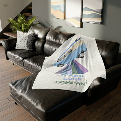 O'ahu Surf Company VW Bus Throw Blanket - O'ahu Surf Company