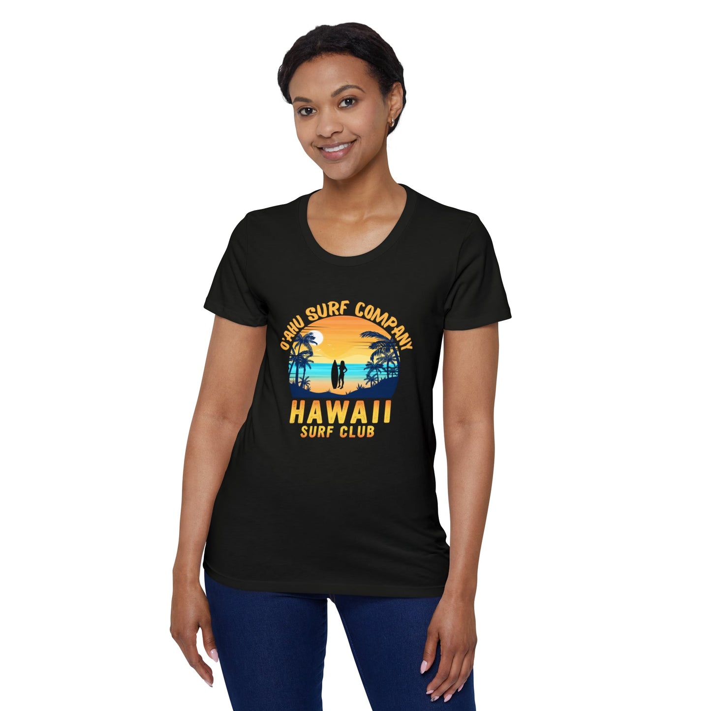 O'ahu Surf Company Women's Hawaii Surf Club T-Shirt - O'ahu Surf Company