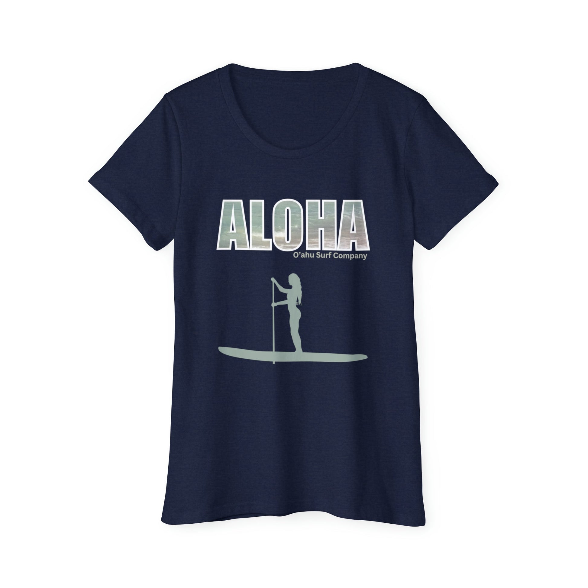 O'ahu Surf Company Women's SUP Surfer T-Shirt - O'ahu Surf Company