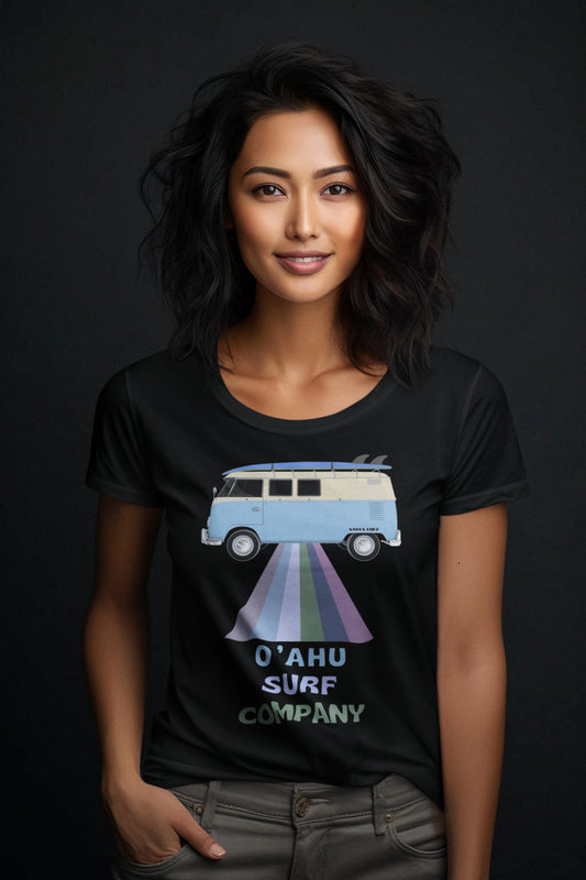 O'ahu Surf Company Women's VW Bus T-Shirt - O'ahu Surf Company