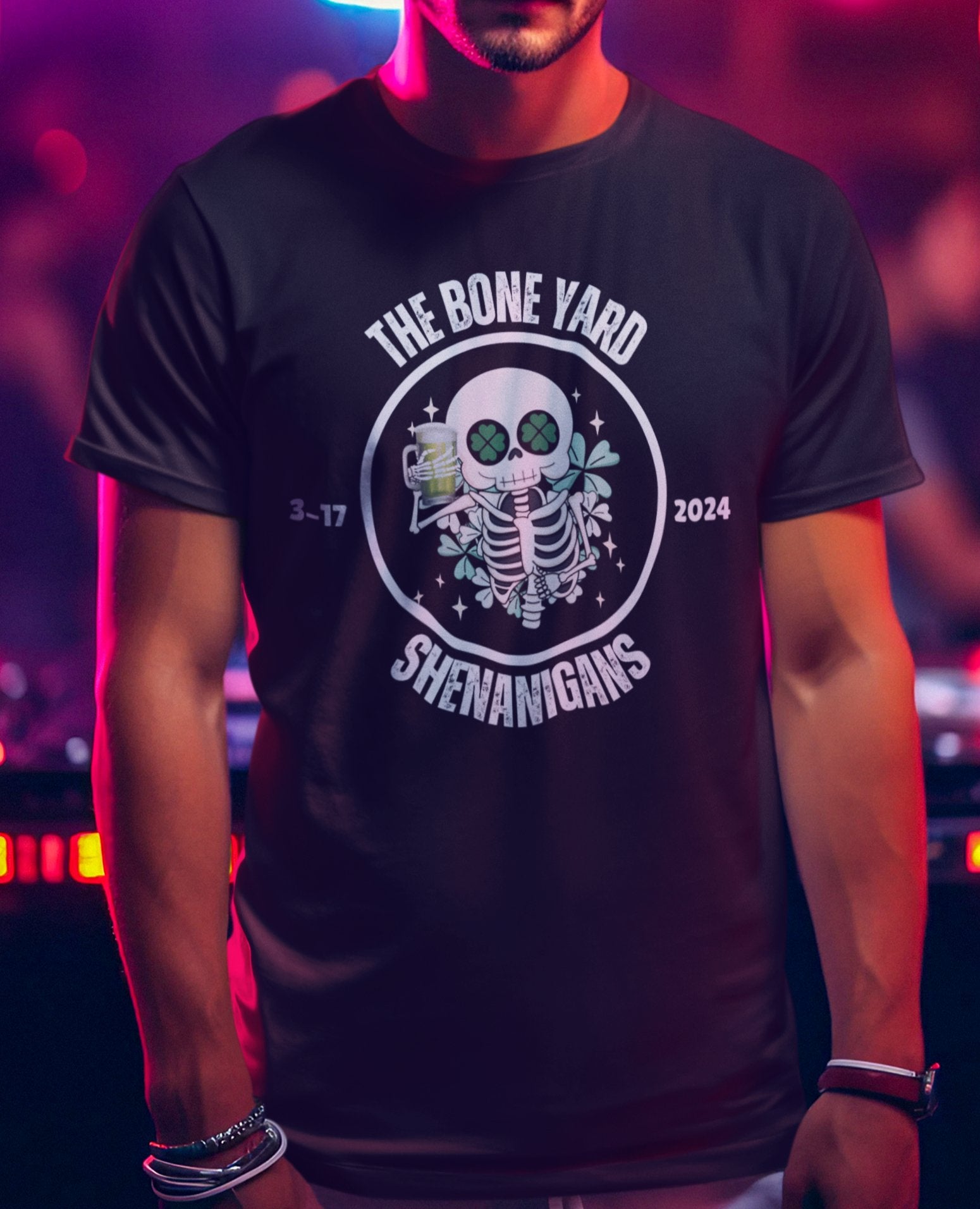 The Bone Yard Shenanigans St. Paddy's Day T-Shirt - O'ahu Surf Company