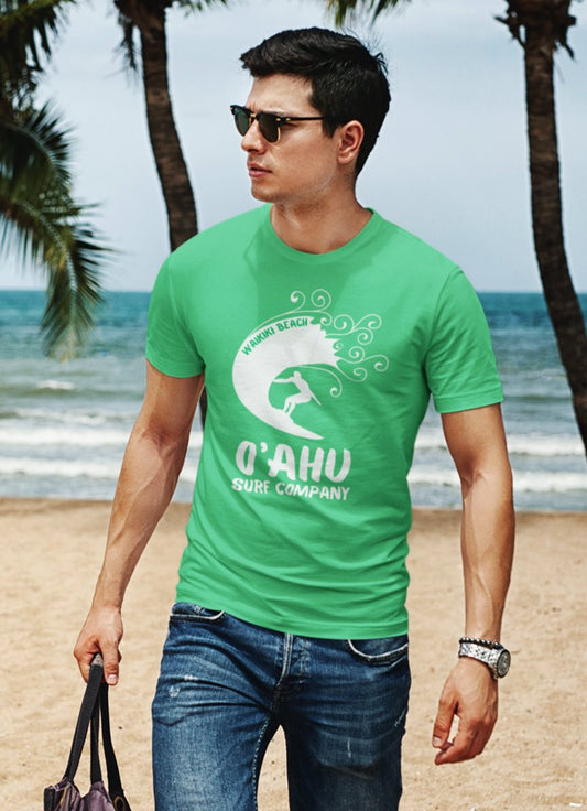 Waikiki Beach Honolulu Hawaii Surf TShirt - O'ahu Surf Company